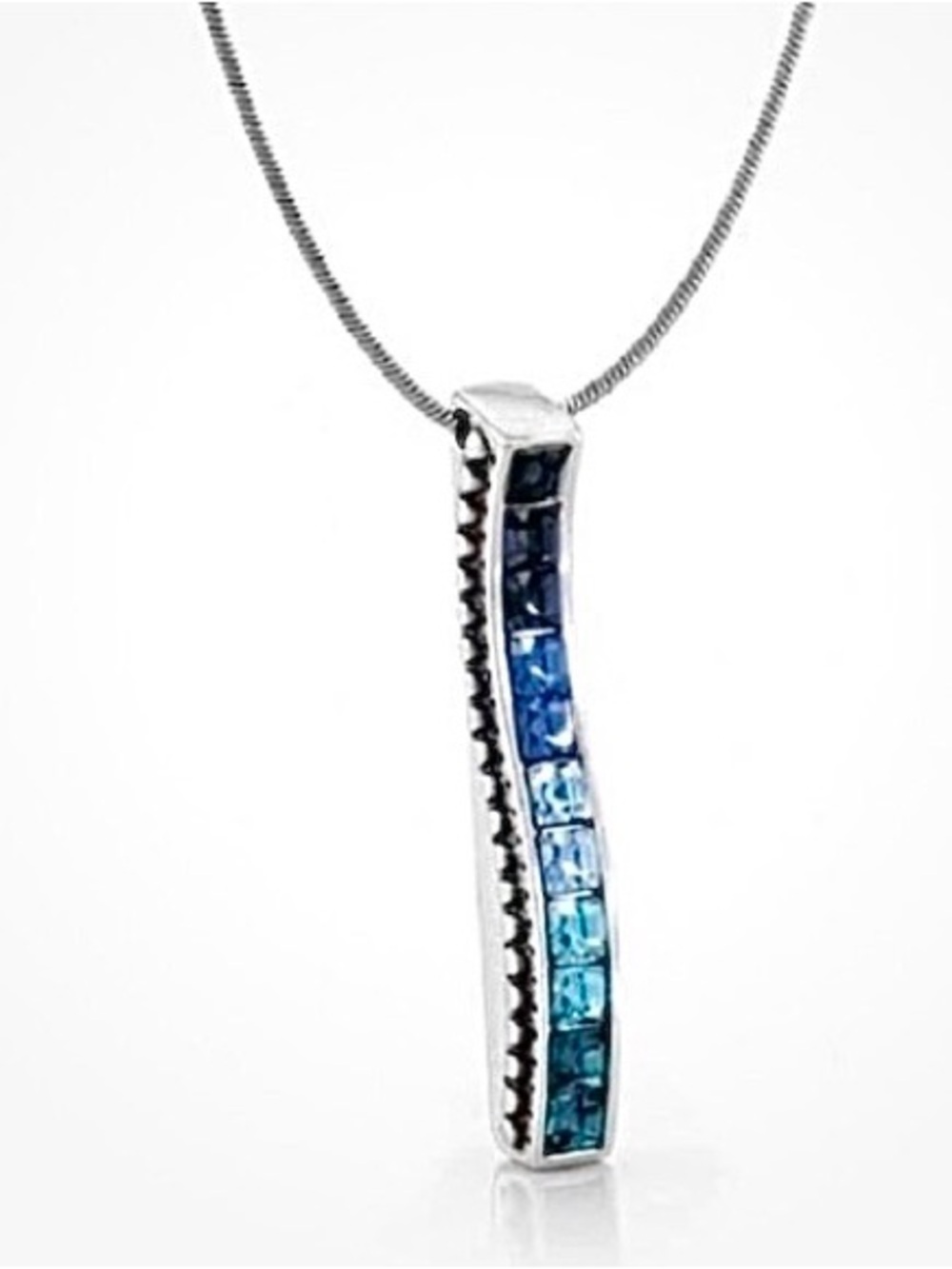 Brighton Spectrum Blue Crystal
Silver Pendant Necklace